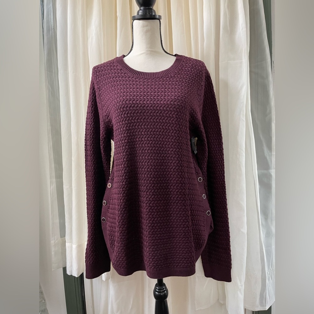 NWT Artisan NY Plum Knit Sweater